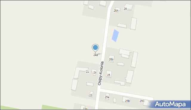 Osipy-Kolonia, Osipy-Kolonia, 24a, mapa Osipy-Kolonia
