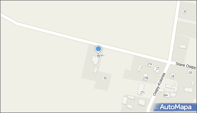 Osipy-Kolonia, Osipy-Kolonia, 53, mapa Osipy-Kolonia