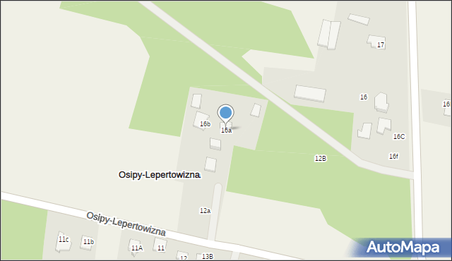 Osipy-Lepertowizna, Osipy-Lepertowizna, 16a, mapa Osipy-Lepertowizna