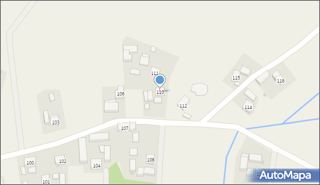 Osła, Osła, 110, mapa Osła