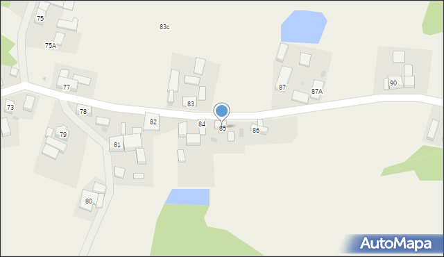Osła, Osła, 85, mapa Osła