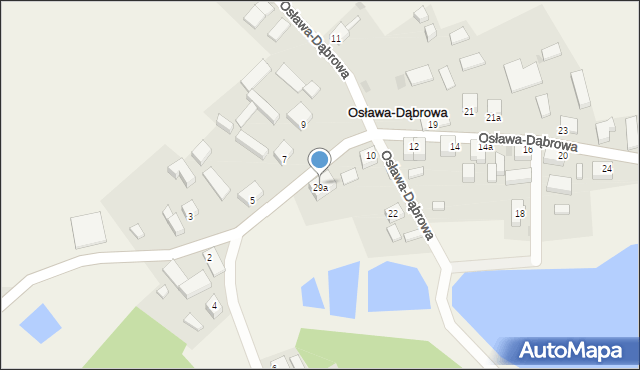 Osława-Dąbrowa, Osława-Dąbrowa, 4a, mapa Osława-Dąbrowa