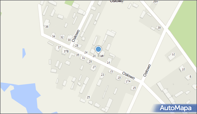 Osłowo, Osłowo, 18, mapa Osłowo