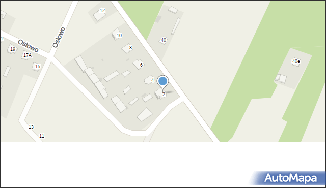 Osłowo, Osłowo, 2, mapa Osłowo