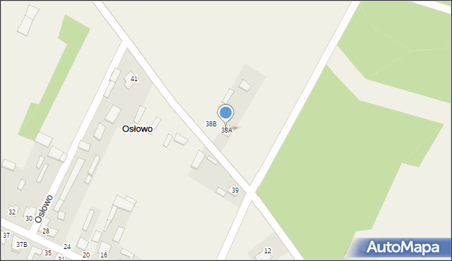 Osłowo, Osłowo, 38A, mapa Osłowo