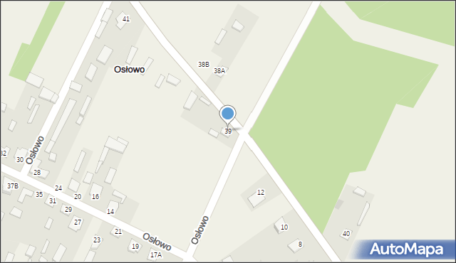 Osłowo, Osłowo, 39, mapa Osłowo