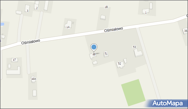 Ośmiałowo, Ośmiałowo, 48, mapa Ośmiałowo