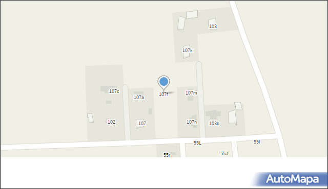 Osmolice Drugie, Osmolice Drugie, 107f, mapa Osmolice Drugie