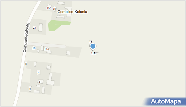 Osmolice-Kolonia, Osmolice-Kolonia, 11B, mapa Osmolice-Kolonia