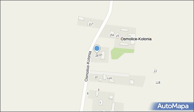 Osmolice-Kolonia, Osmolice-Kolonia, 14, mapa Osmolice-Kolonia