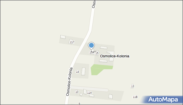 Osmolice-Kolonia, Osmolice-Kolonia, 15A, mapa Osmolice-Kolonia