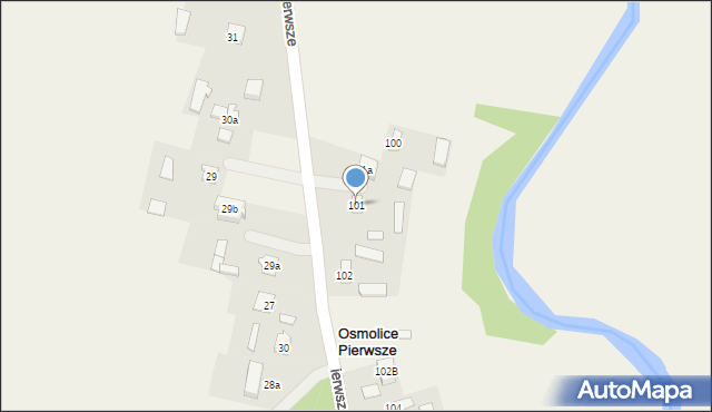 Osmolice Pierwsze, Osmolice Pierwsze, 101, mapa Osmolice Pierwsze