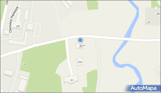 Osmolice Pierwsze, Osmolice Pierwsze, 20, mapa Osmolice Pierwsze
