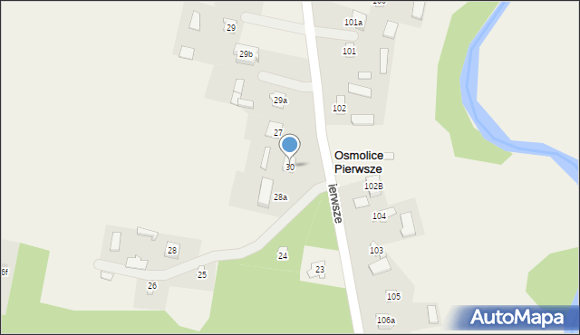 Osmolice Pierwsze, Osmolice Pierwsze, 30, mapa Osmolice Pierwsze