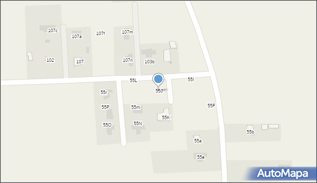 Osmolice Pierwsze, Osmolice Pierwsze, 55J, mapa Osmolice Pierwsze