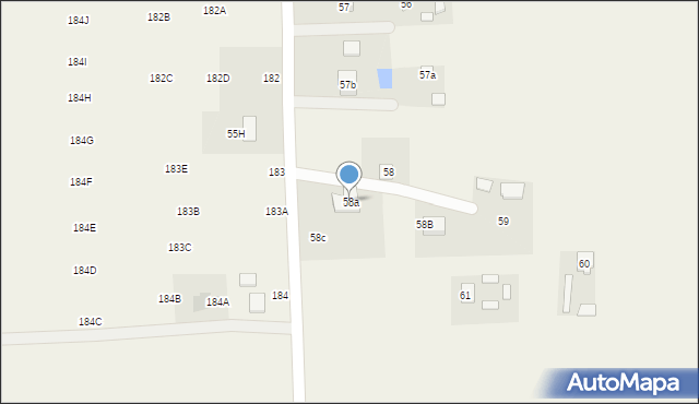 Osmolice Pierwsze, Osmolice Pierwsze, 58a, mapa Osmolice Pierwsze