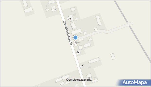 Osmołowszczyzna, Osmołowszczyzna, 15, mapa Osmołowszczyzna