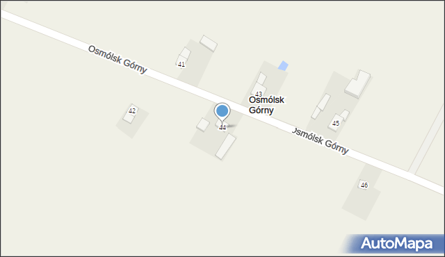 Osmólsk Górny, Osmólsk Górny, 44, mapa Osmólsk Górny