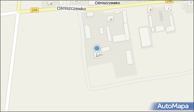 Ośniszczewko, Ośniszczewko, 14, mapa Ośniszczewko