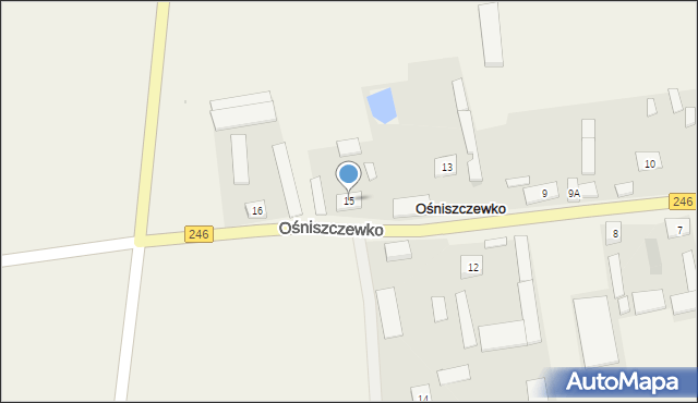 Ośniszczewko, Ośniszczewko, 15, mapa Ośniszczewko