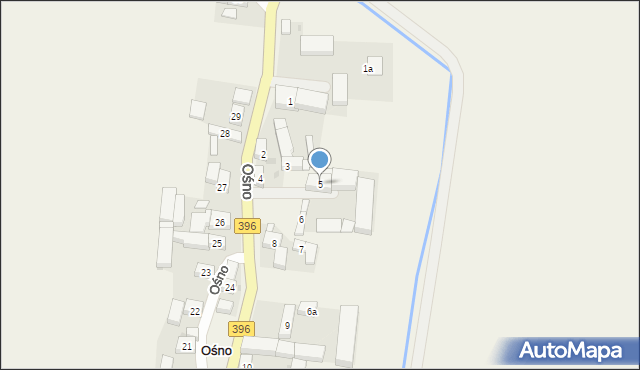 Ośno, Ośno, 5, mapa Ośno