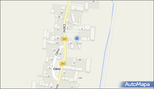 Ośno, Ośno, 7, mapa Ośno