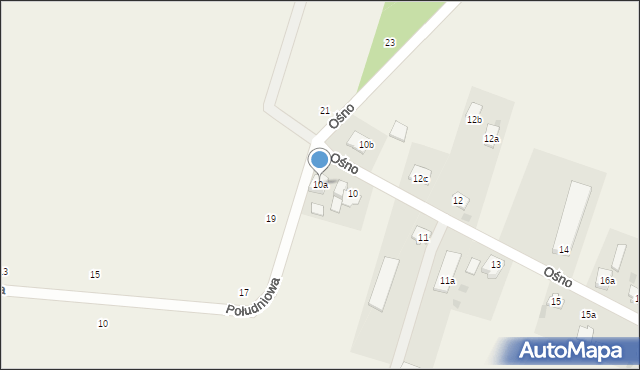 Ośno, Ośno, 10a, mapa Ośno
