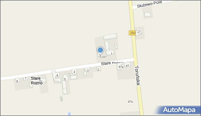 Ośno, Ośno, 1a, mapa Ośno