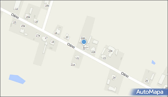 Ośno, Ośno, 22, mapa Ośno
