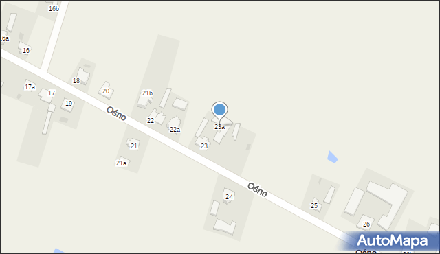 Ośno, Ośno, 23a, mapa Ośno