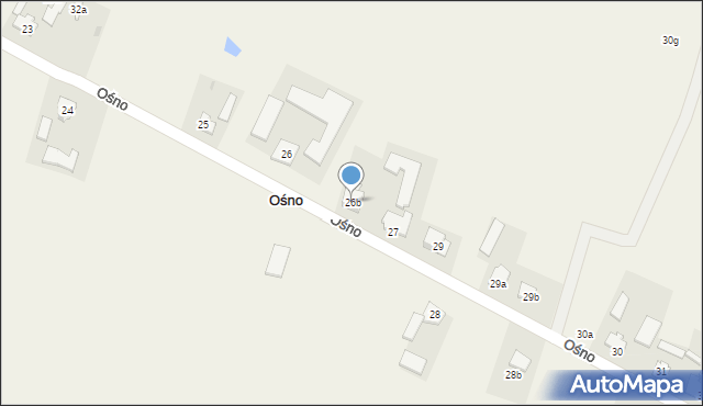 Ośno, Ośno, 26b, mapa Ośno