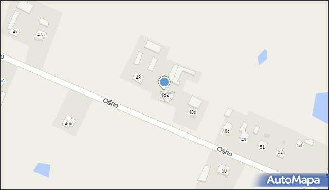 Ośno, Ośno, 48a, mapa Ośno