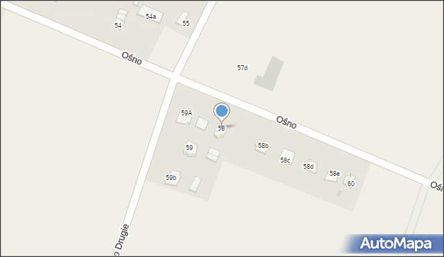Ośno, Ośno, 58, mapa Ośno
