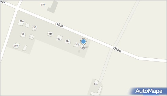 Ośno, Ośno, 60, mapa Ośno