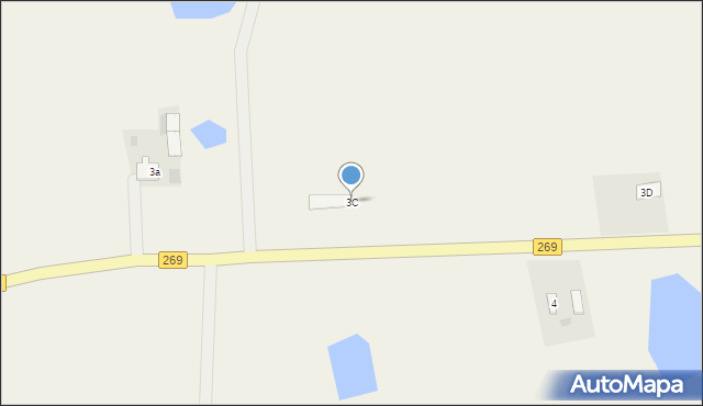 Ośno Górne, Ośno Dolne, 3C, mapa Ośno Górne