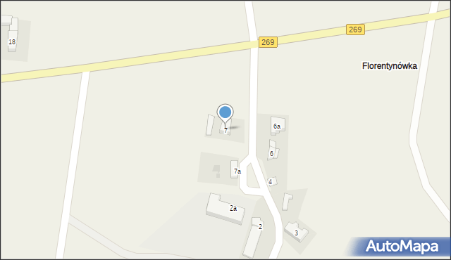 Ośno Górne, Ośno Górne, 7, mapa Ośno Górne