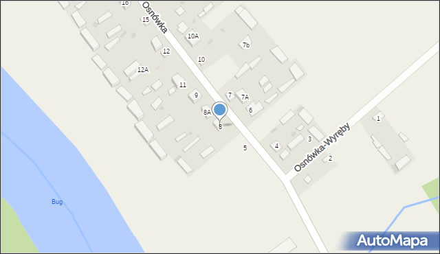Osnówka, Osnówka, 8, mapa Osnówka