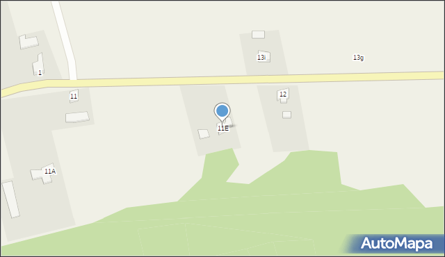 Osów, Osów, 11E, mapa Osów