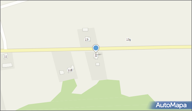 Osów, Osów, 12, mapa Osów