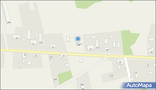Osów, Osów, 23A, mapa Osów