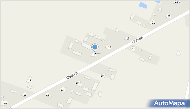 Osowa, Osowa, 17, mapa Osowa