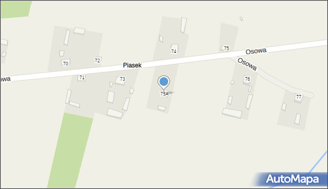 Osowa, Osowa, 73A, mapa Osowa