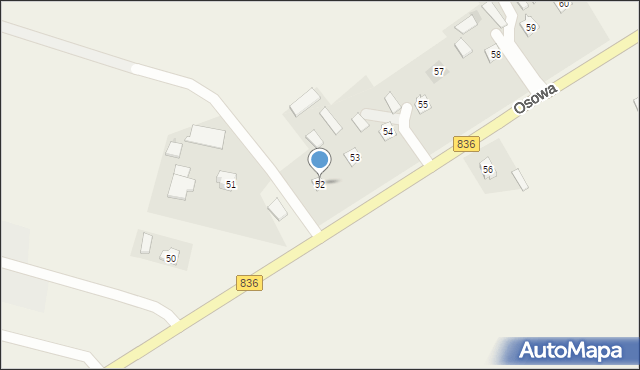 Osowa, Osowa, 52, mapa Osowa