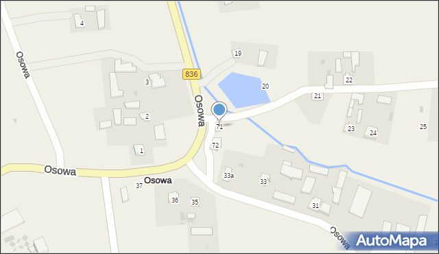 Osowa, Osowa, 71, mapa Osowa