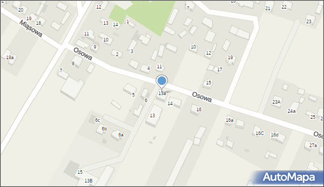 Osowa, Osowa, 13a, mapa Osowa