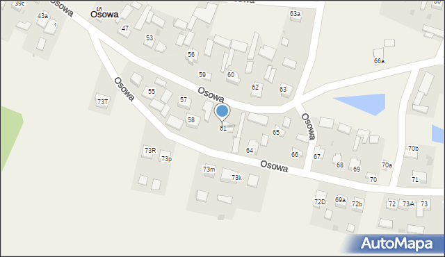 Osowa, Osowa, 61, mapa Osowa