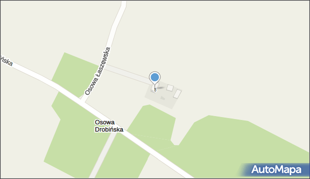 Osowa Drobińska, Osowa Drobińska, 8, mapa Osowa Drobińska