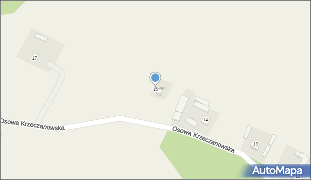 Osowa Krzeczanowska, Osowa Krzeczanowska, 15, mapa Osowa Krzeczanowska
