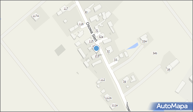 Osowa Sień, Osowa Sień, 113, mapa Osowa Sień