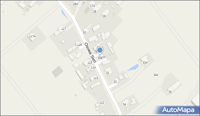 Osowa Sień, Osowa Sień, 32a, mapa Osowa Sień